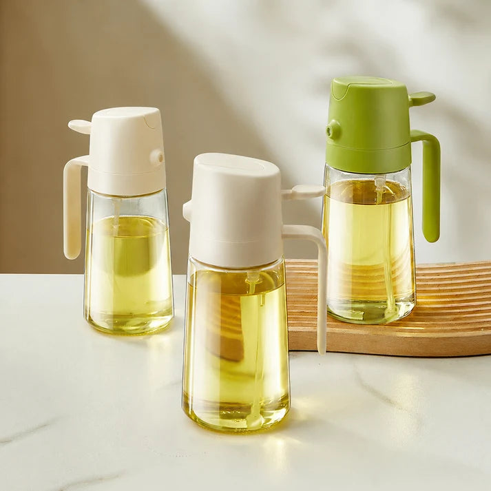 Easy-Pour Glass Oil Dispenser with Handle