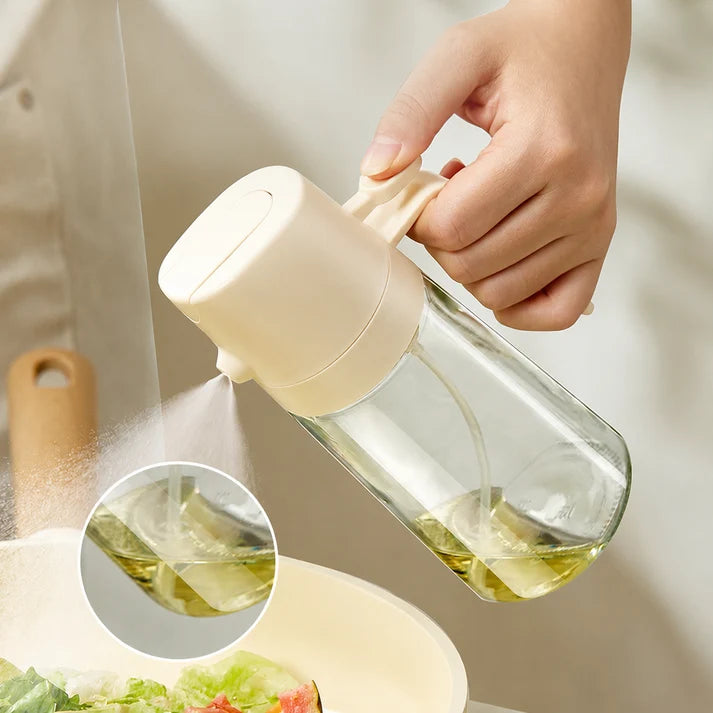 Easy-Pour Glass Oil Dispenser with Handle