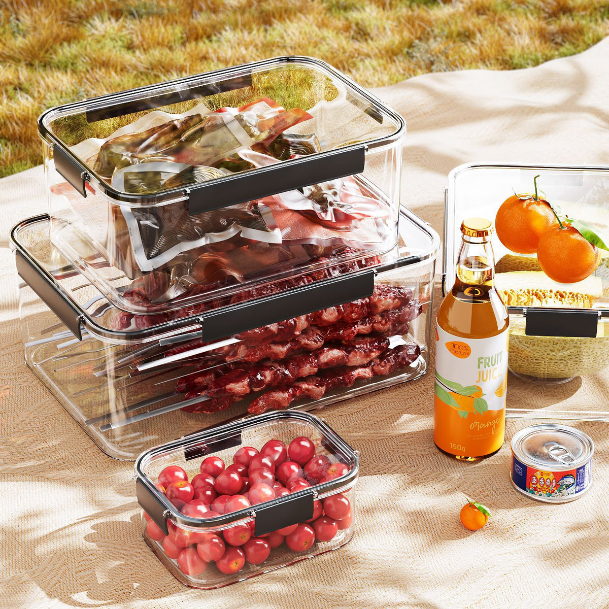 Clear Locking Food Storage Containers
