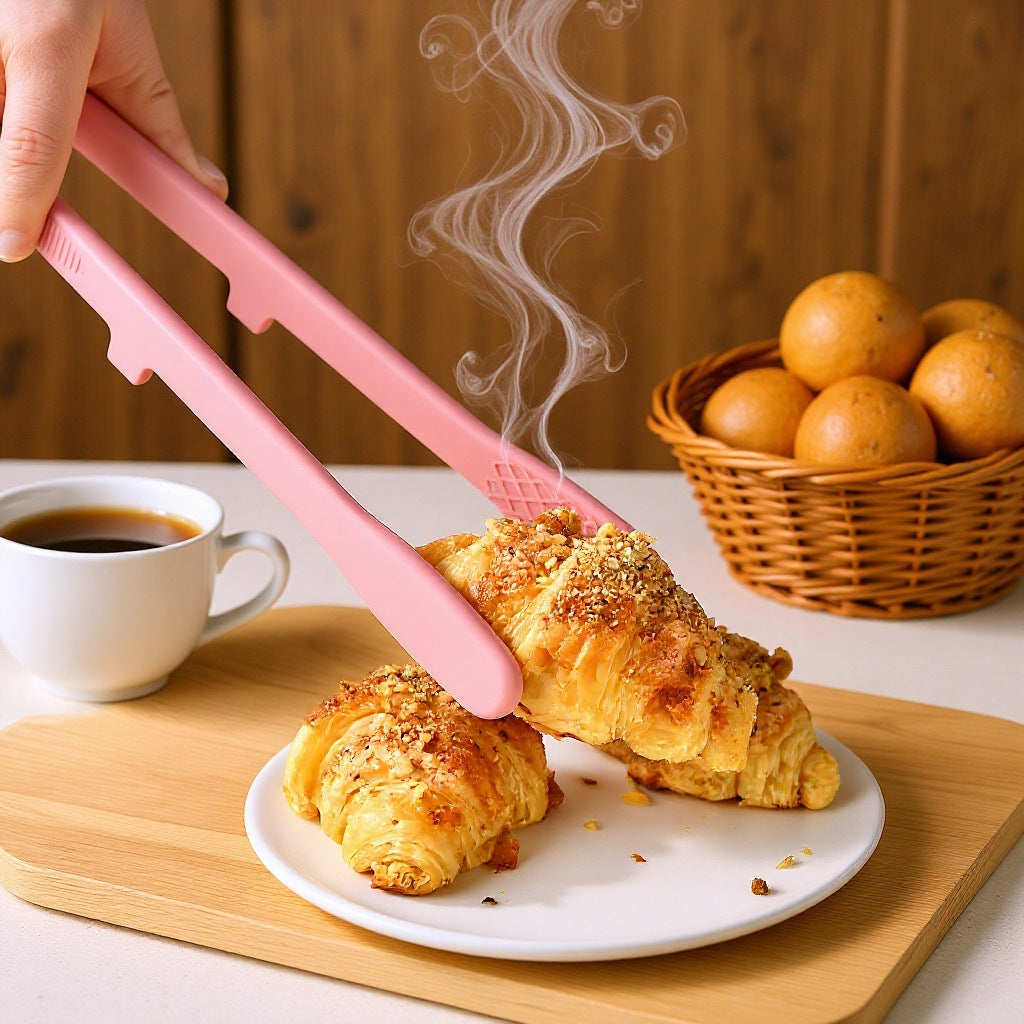 Long-Handle Kitchen Food Tongs