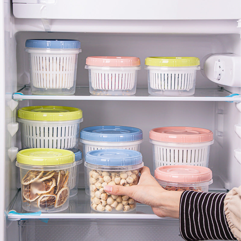 Food Storage Containers with Drain Basket