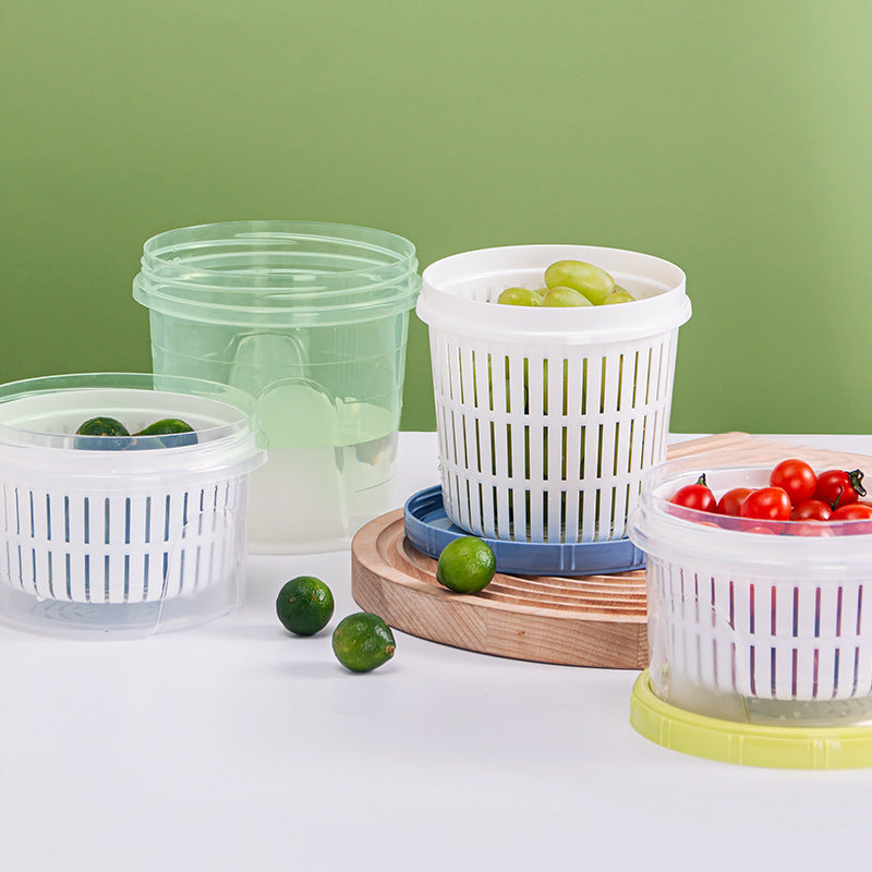 Food Storage Containers with Drain Basket