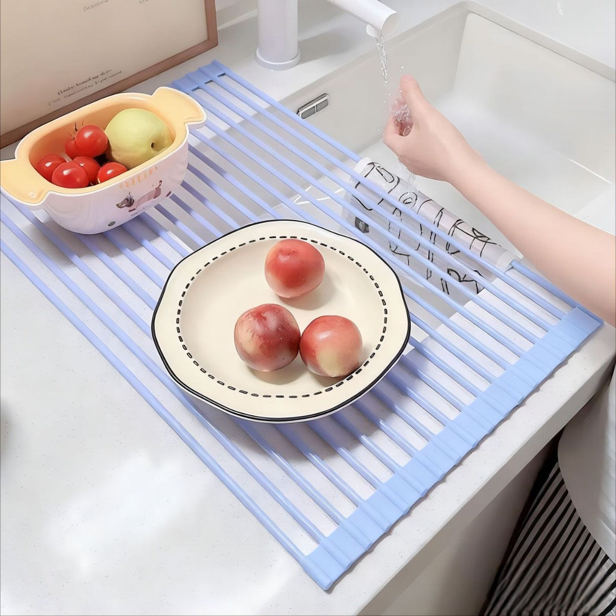 Roll-Up Over-the-Sink Drying Rack