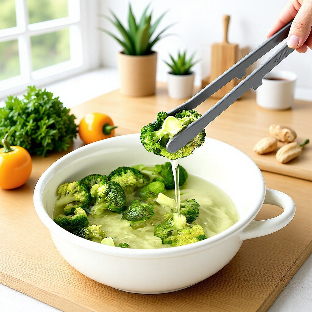 Long-Handle Kitchen Food Tongs