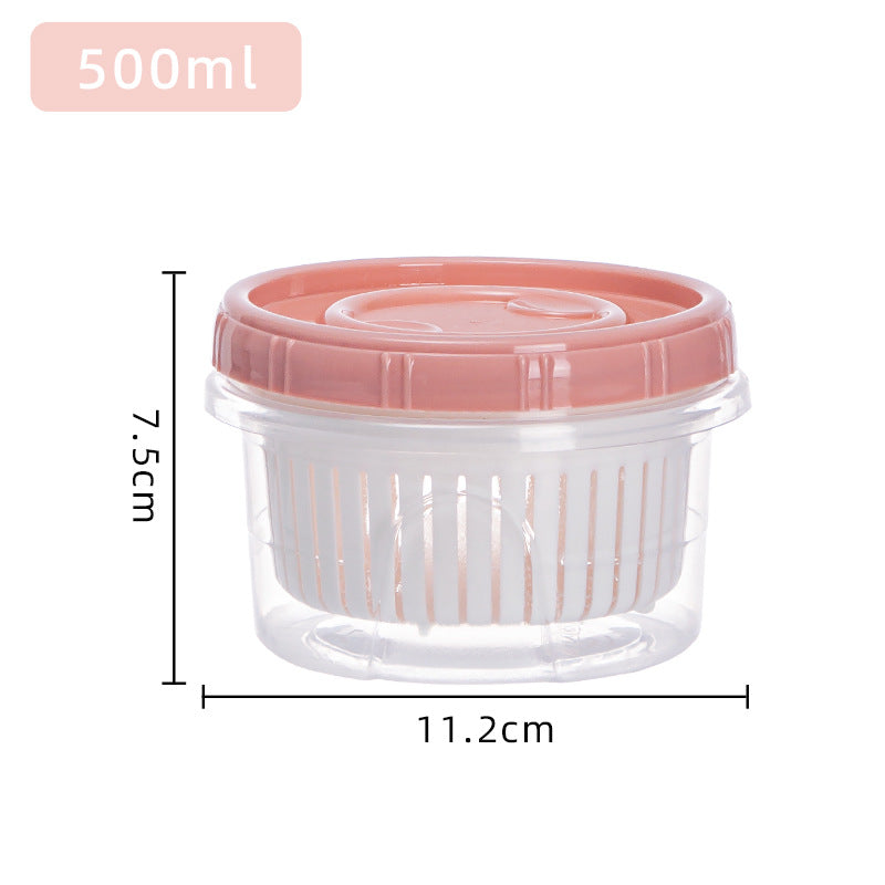 Food Storage Containers with Drain Basket